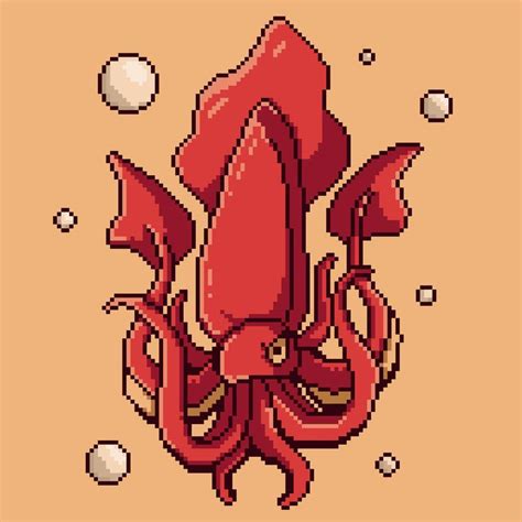 pixel squid